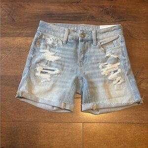 NWT American Eagle Midi The Dream Short Size 0 25W Low rise